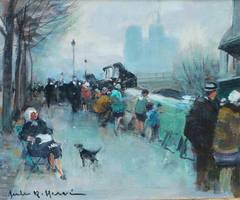 Jules René Hervé - Les quais et Notre Dame Les quais et Notre Dame