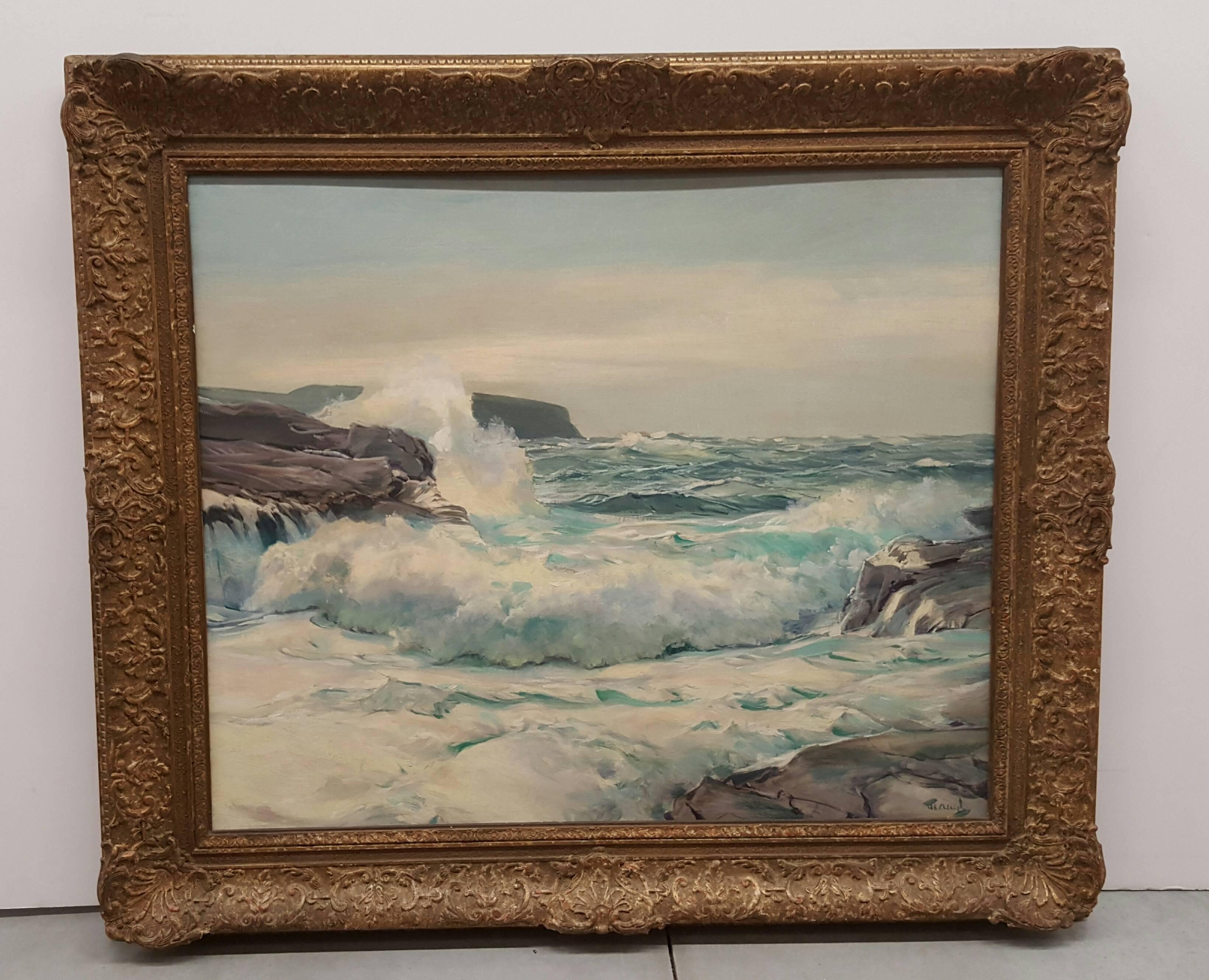 Surf at High Noon (surnom de surfeur) - Painting de Frederick Waugh