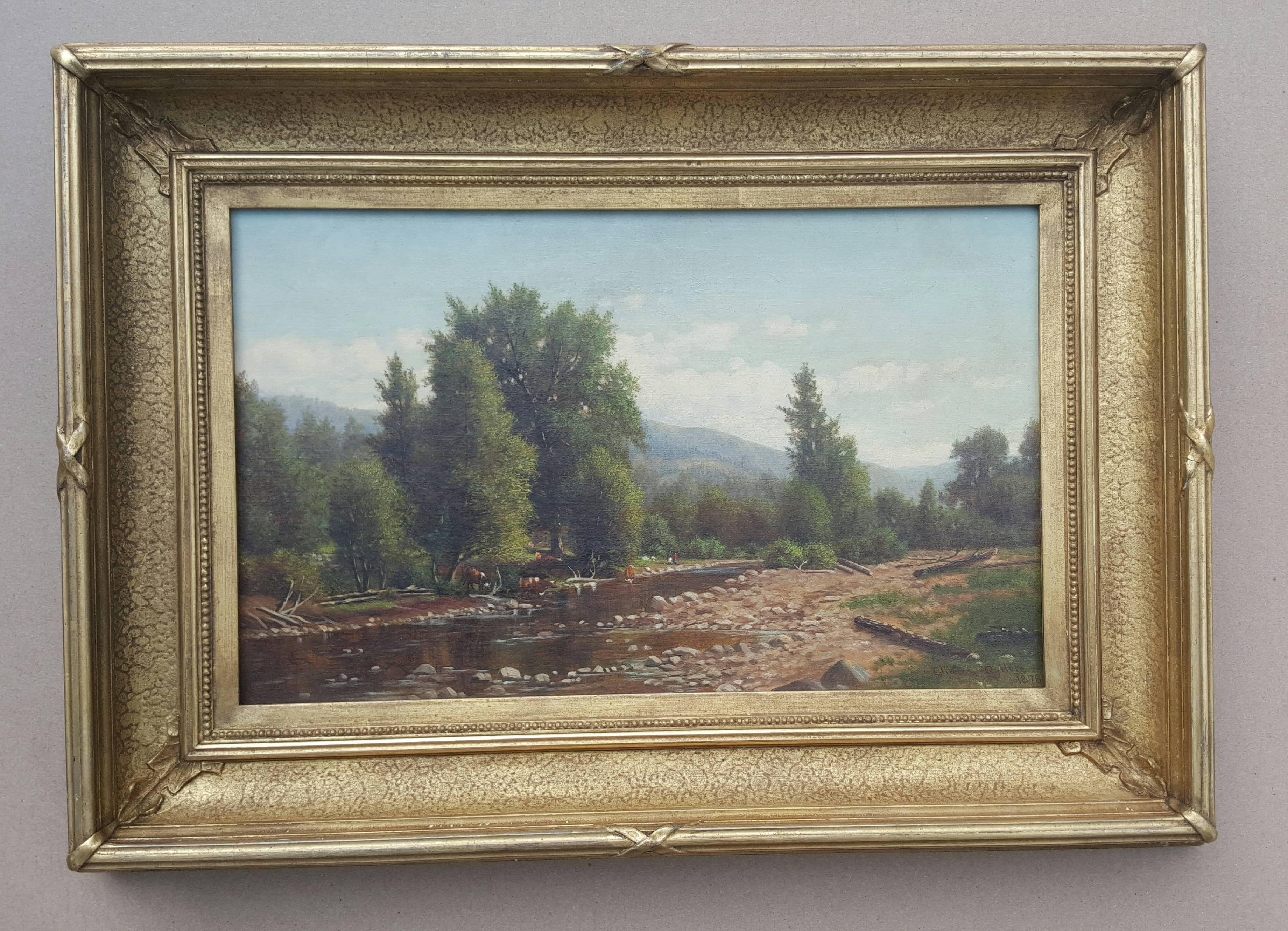A Summer Day in Essex County - Painting by John Ogilvie