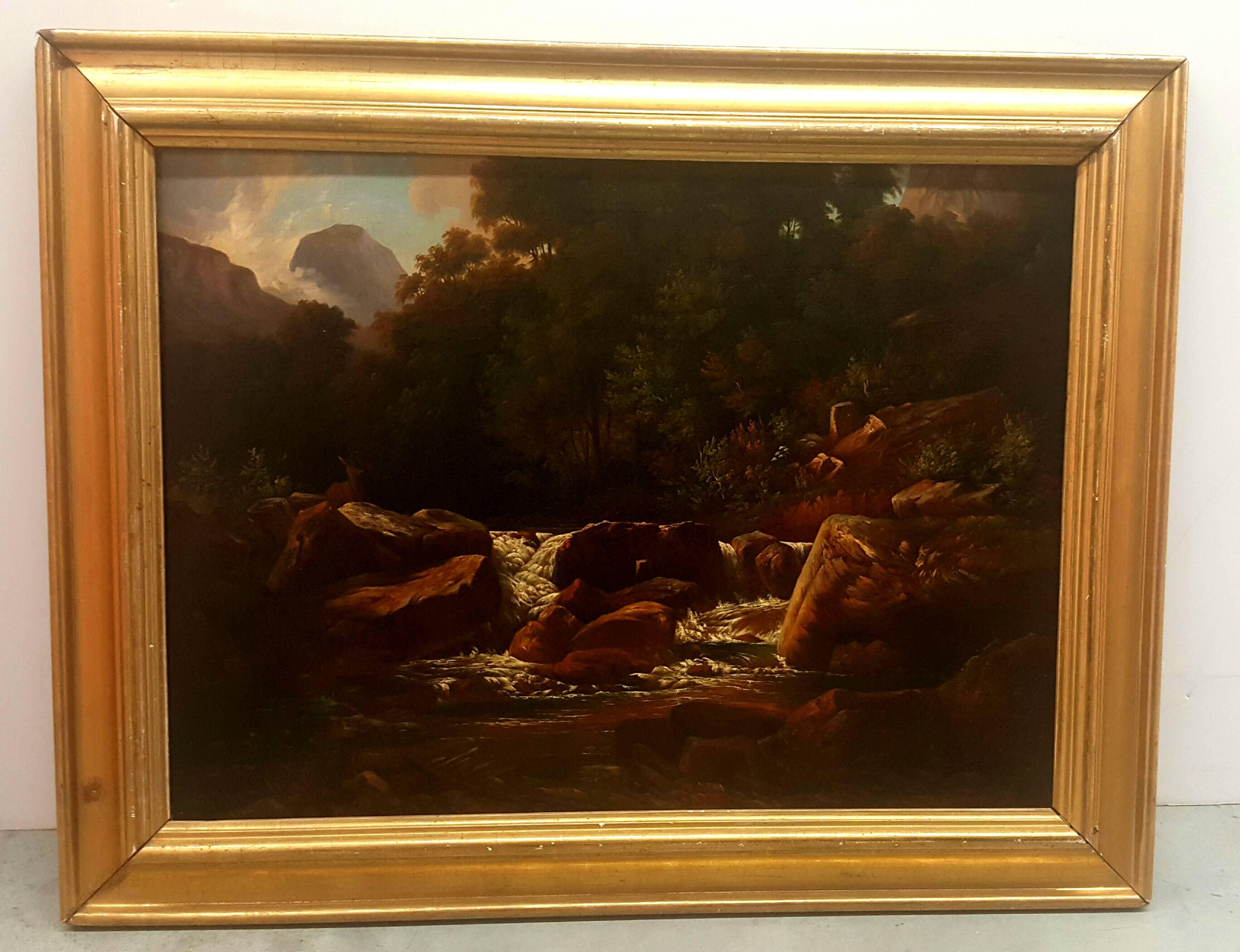 Among the Adirondacks - Painting by Frederick Billing