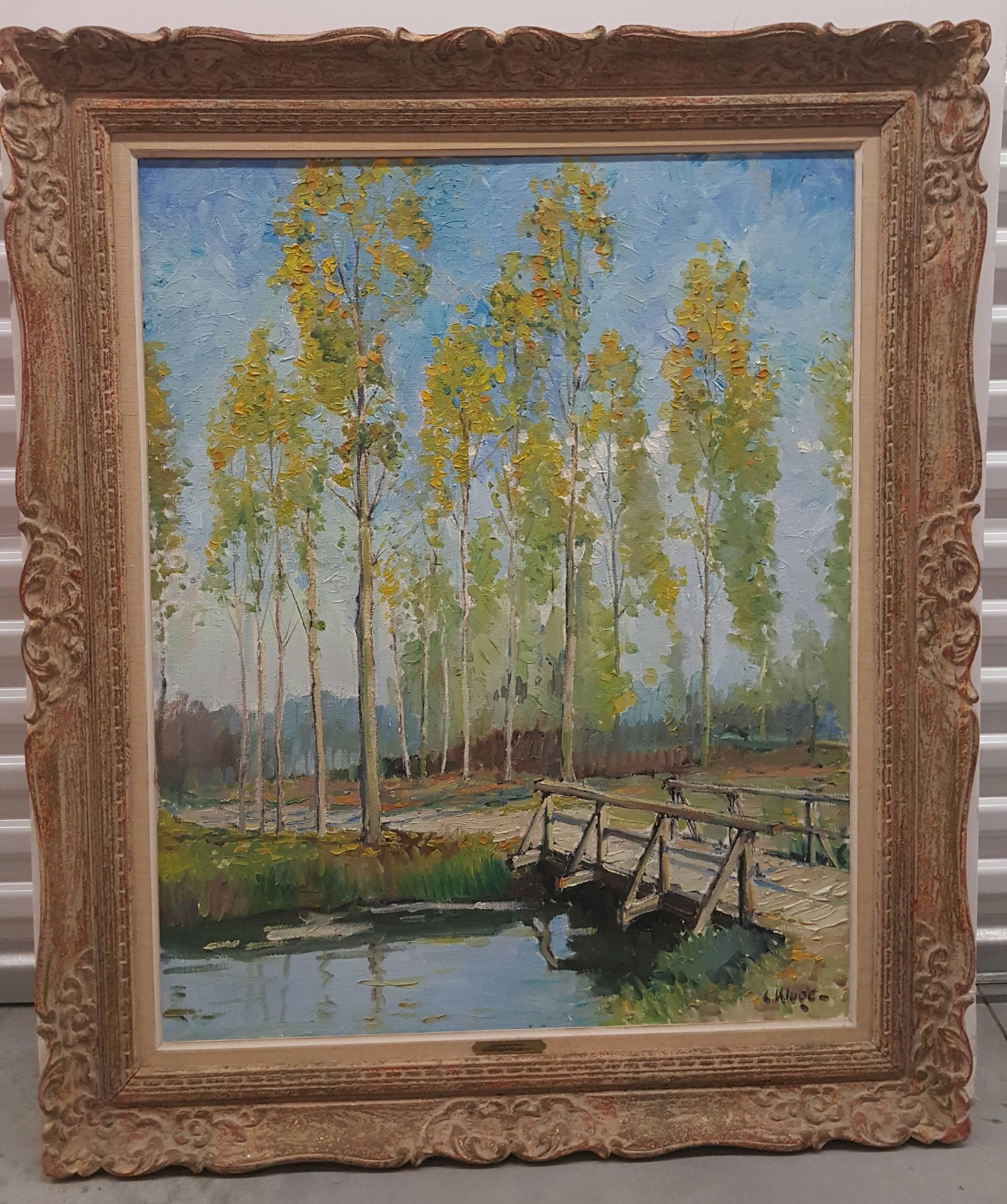 Golden Poplars - Painting by Constantine Kluge