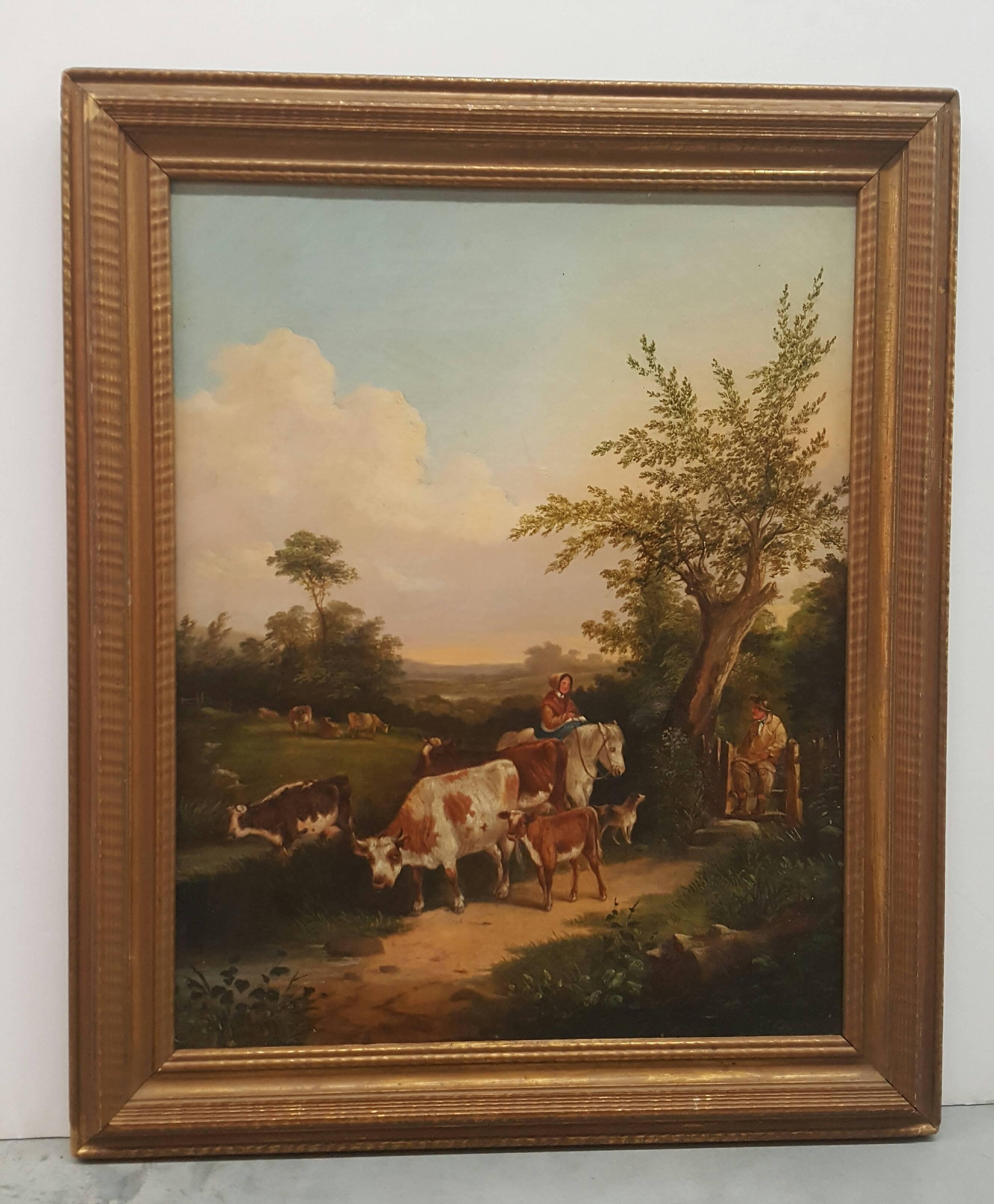 Un raduno estivo - Painting di Ambrose Andrews