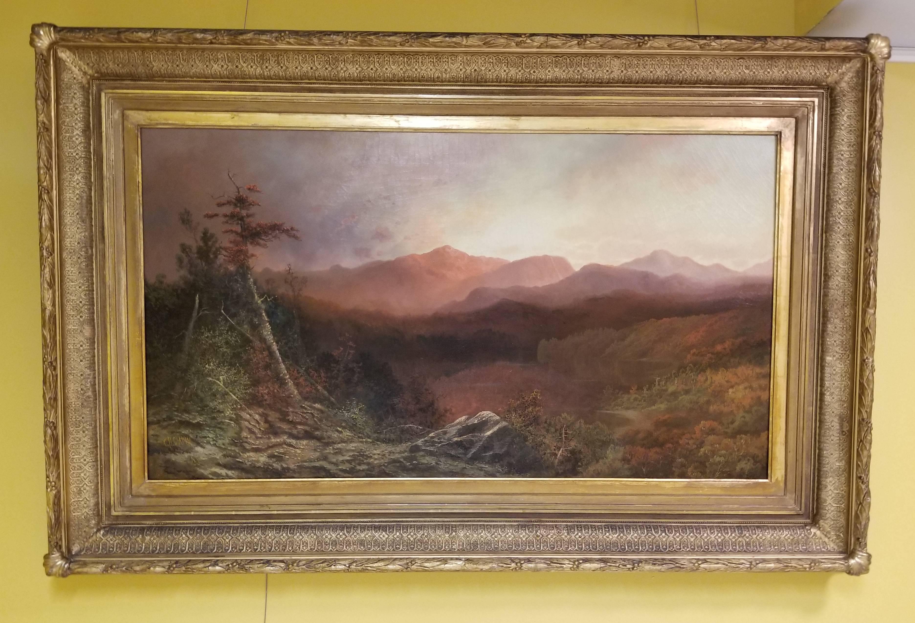 High Peaks in the Adriondacks - Painting by Charles H. Chapin