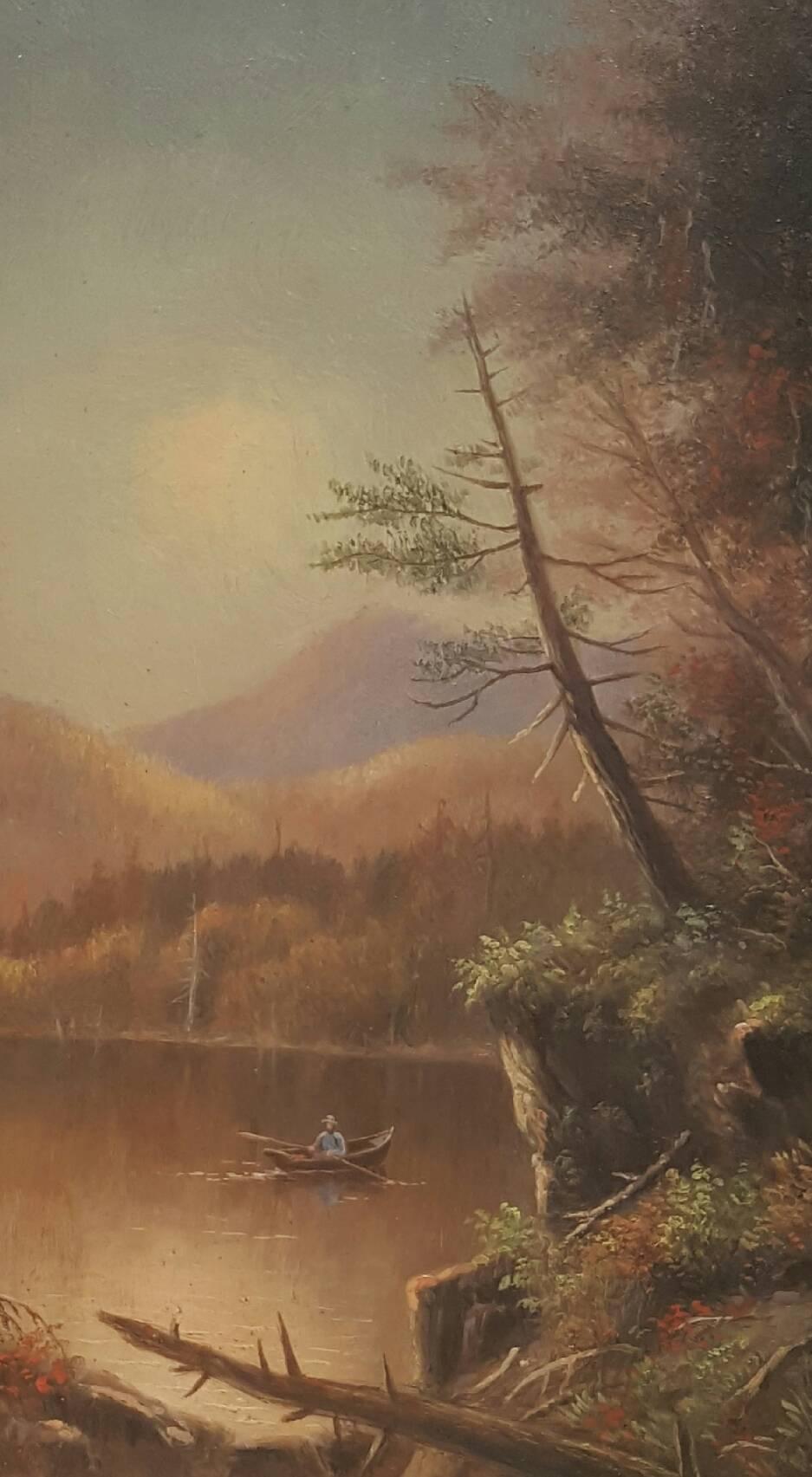 Augustus Rockwell Landscape Painting - Adirondack Scene