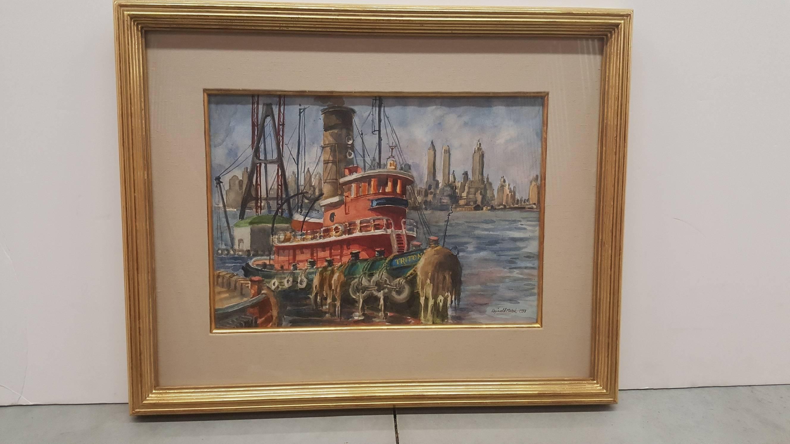 tugboat painting