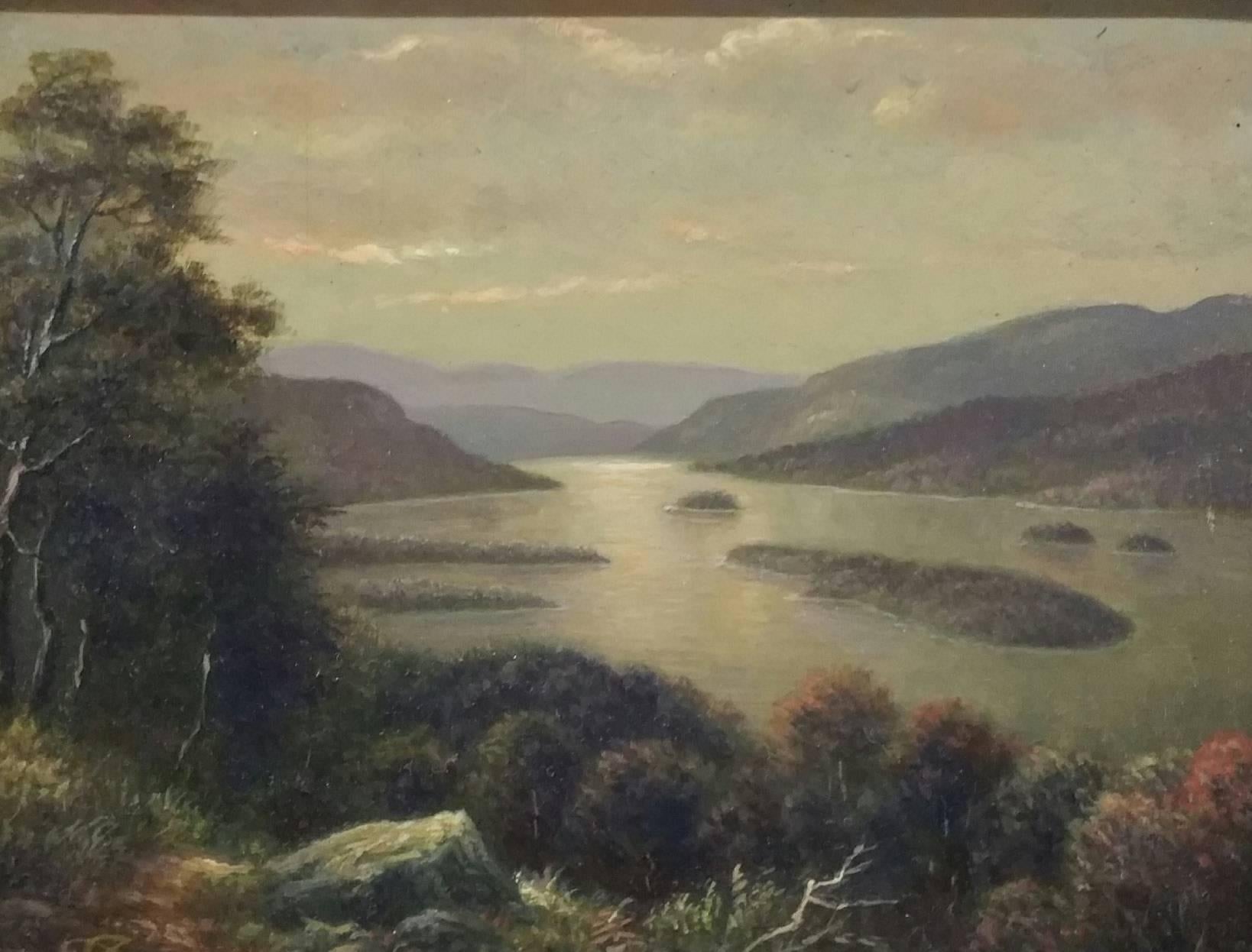 David Johnson Landscape Painting - Lake George New York