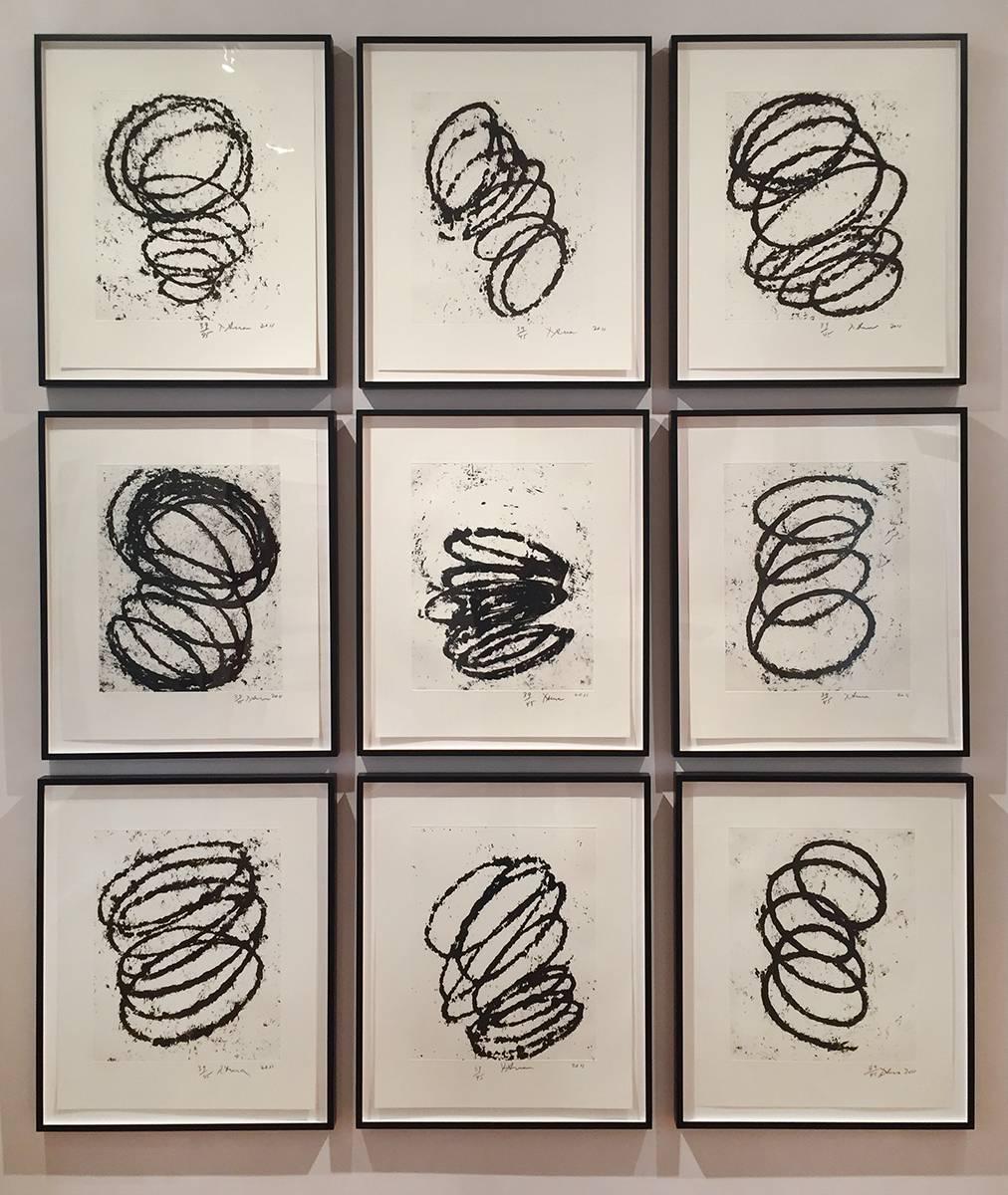 Richard Serra Abstract Print - Bights #1-9