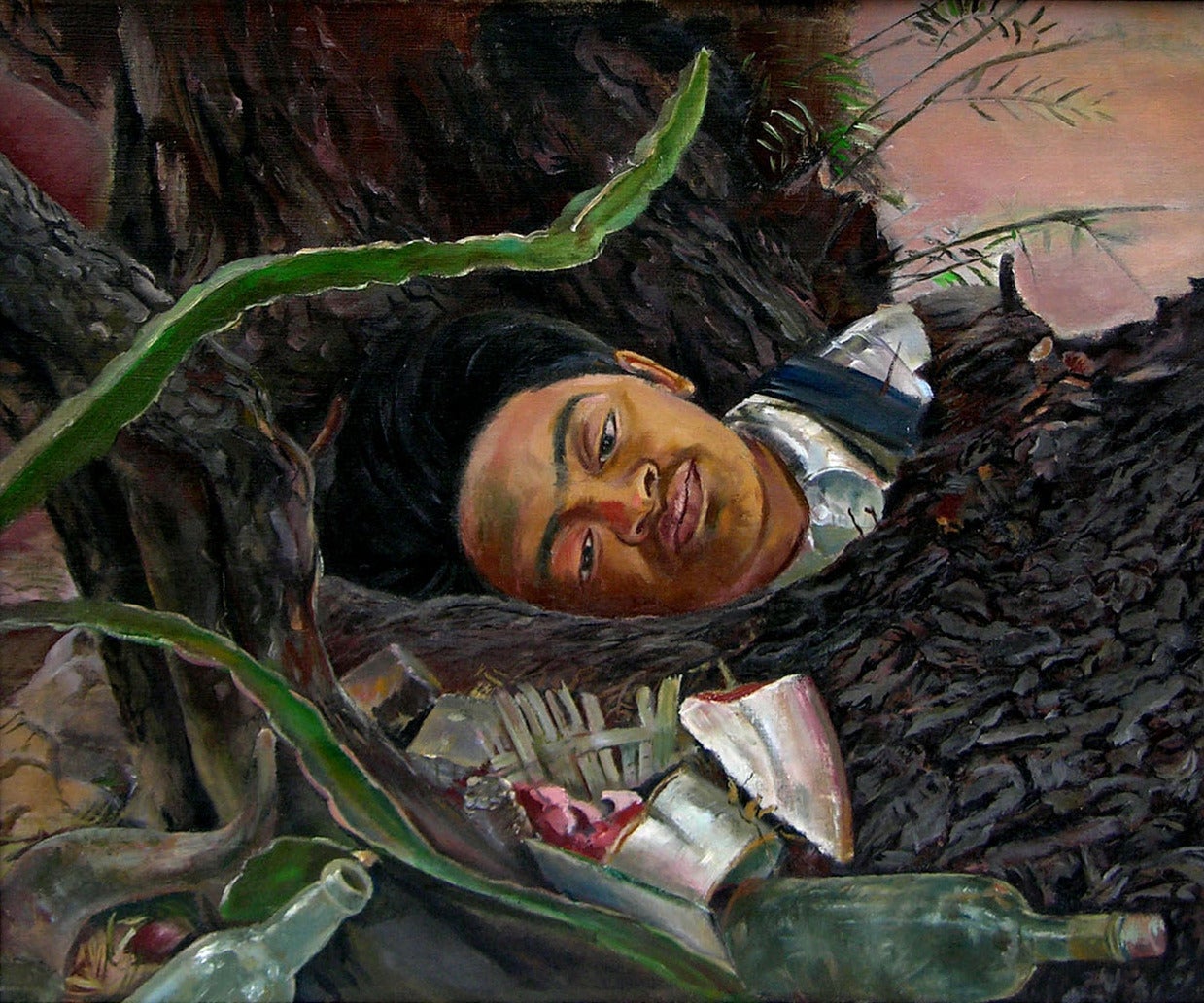 Portrait Painting Clinton Blair King - Révolutionnaire mort