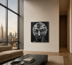 MF Doom Acrylic on Wood, Pop Art, Street Art, Contemporary Art