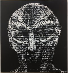 MF Doom Acrylic on Wood, Pop Art, Street Art, Contemporary Art