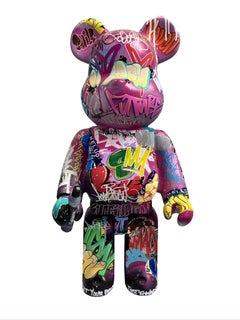 Bear Tags 1 Mixed Media Sculpture, Original, 68 x 30 cm, Street Art, Pop Art