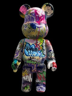 Bear Tags 1 Mixed Media Sculpture, Original, 68 x 30 cm, Street Art, Pop Art