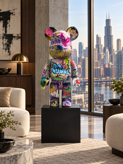 Bear Tags 1 Mixed Media Sculpture, Original, 68 x 30 cm, Street Art, Pop Art