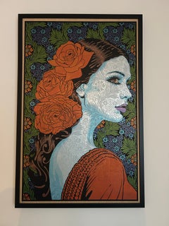 Medea, Screen Print on Wood Panel by Chuck Sperry