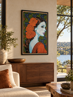 Medea, Screen Print on Wood Panel by Chuck Sperry
