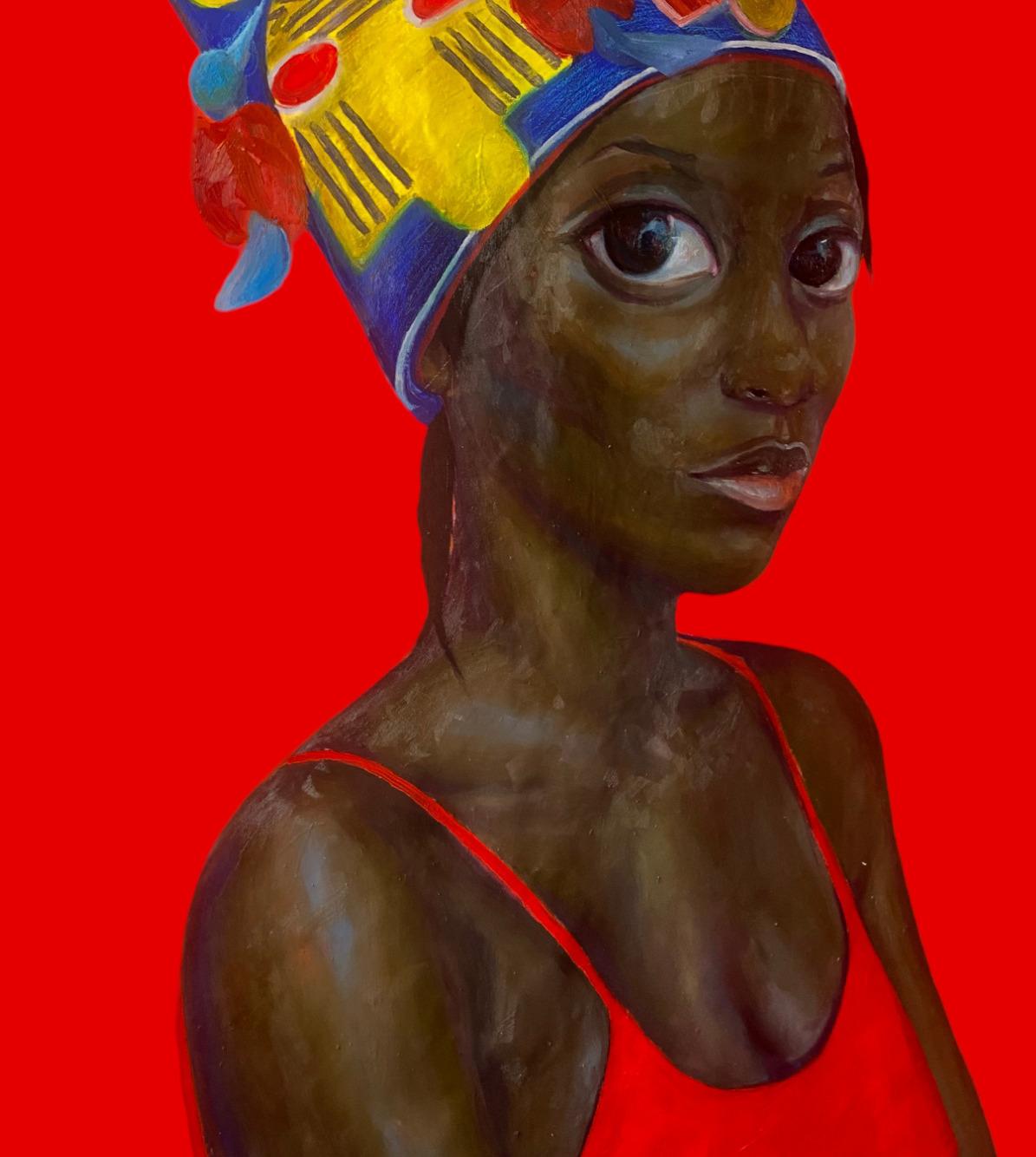 Versandverfahren
Kostenloser Versand weltweit
Versand in einem gut geschützten Rohr aus Nigeria
Dieses Werk ist ein Unikat, kein Druck oder eine andere Art von Kopie.
Begleitet von einem Echtheitszertifikat.

Königtum ist alles bei einer Frau. Und