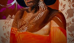 Dancing Shadows -21st Century, Contemporary, Figurative Portrait, Fashion, Women