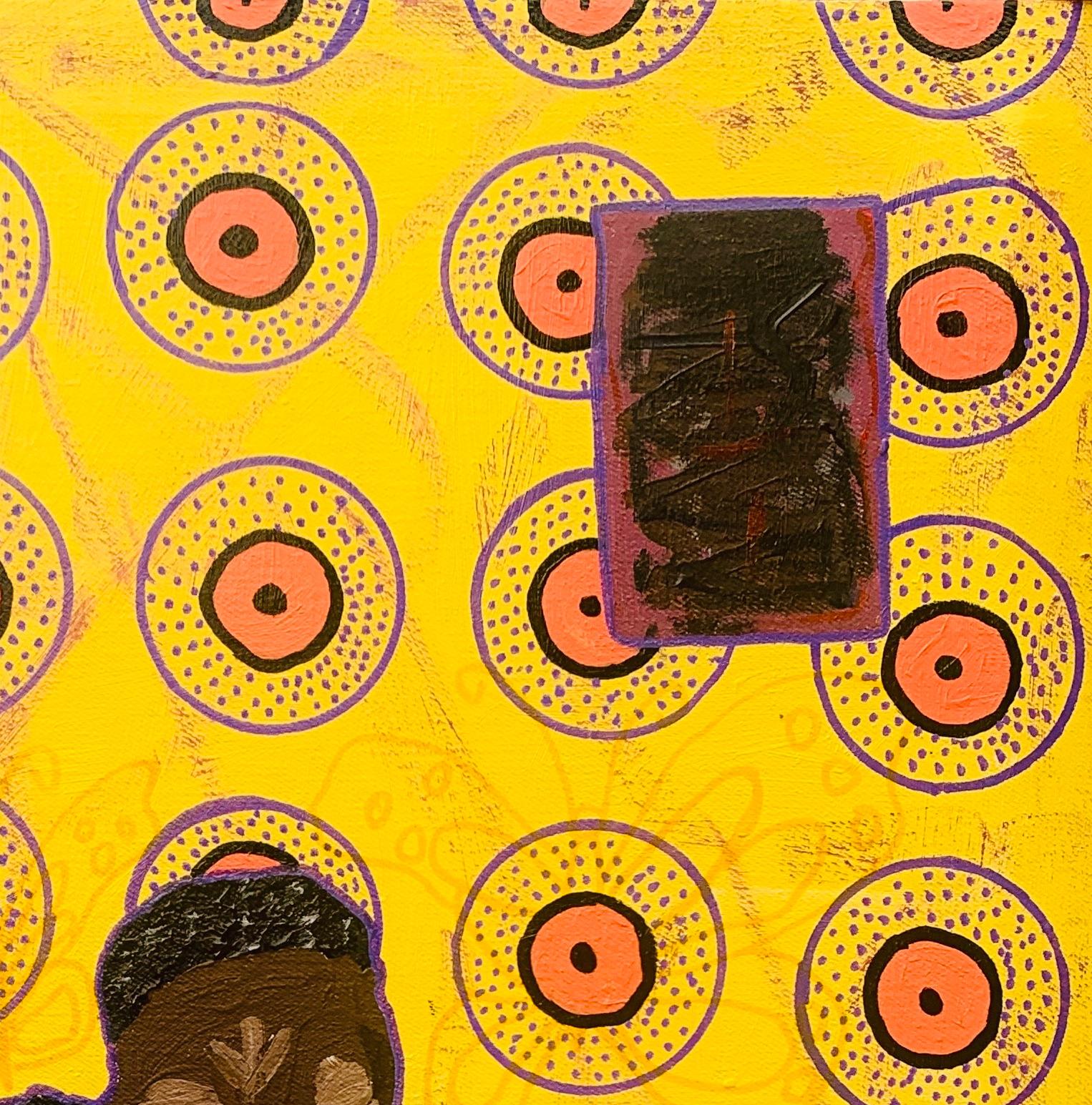Liminalidad -Siglo XXI, Contemporáneo, Abstracto, Cultura Pop, Amor, Curación - Painting de Olumide Ajayi
