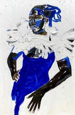 Second Skin (Bleu) - 21st Century Contemporary, Impressionist, Modern, Women