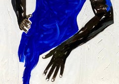 Second Skin (Bleu) - 21st Century Contemporary, Impressionist, Modern, Women