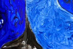 Guarigione - Arte contemporanea del XXI secolo, Impressionismo, Arte moderna, Donne, Blu