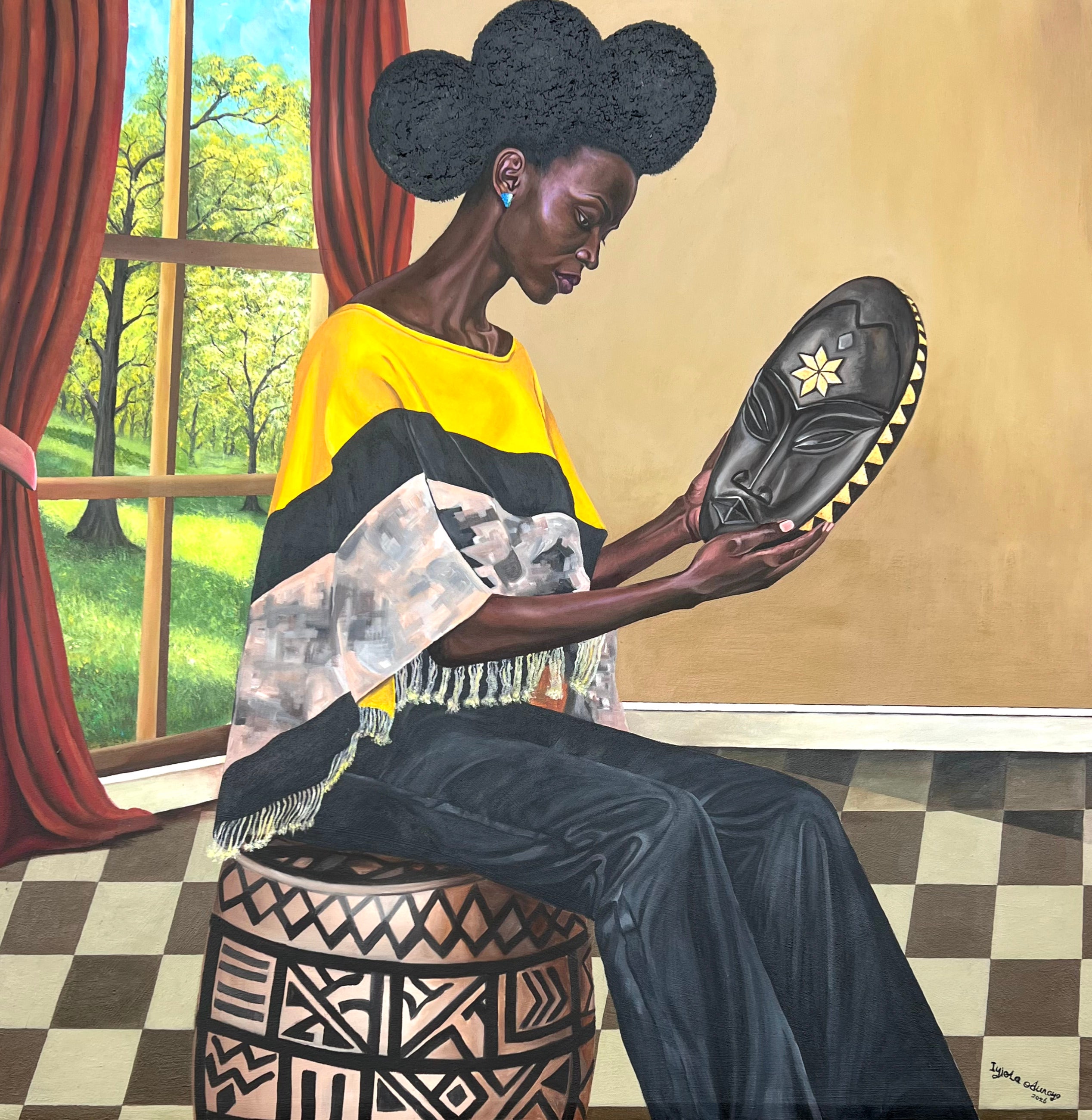 What Remains Unmasked - 21st Century, Contemporary, Figurative Portrait, Culture
