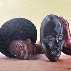 The Last Mask - 21st Century, Contemporary, Figurative Portrait, Culture