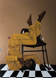 Kontorsion – 21. Jahrhundert, Zeitgenössisch, Figuratives Porträt, Afrikanische Frauen