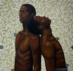 Inner Peace - 21st Century, Contemporary, Figurative Portrait, Africa Men