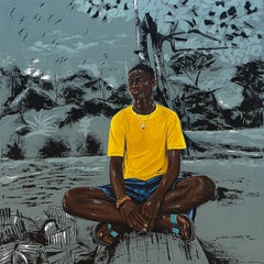 Mindscapes - 21st Century Contemporary, Figurative Portrait, Mixed Media, Modern