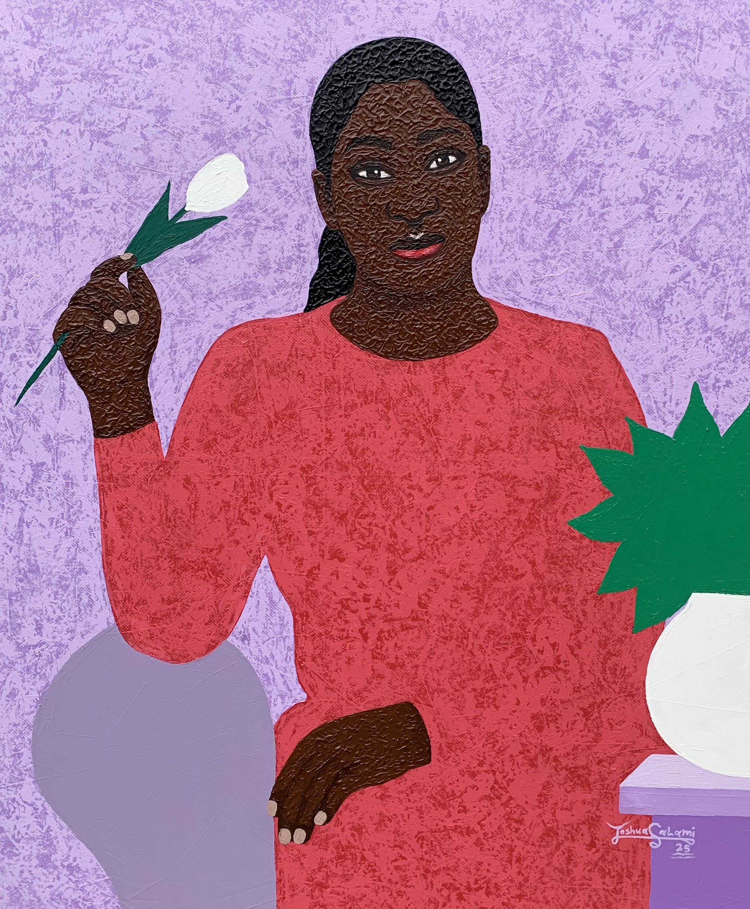 Blooming Beyond - Art contemporain du XXIe siècle, expressionnisme, portrait, art moderne