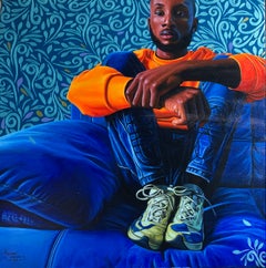 The First Silence -21st Century Contemporary, Figurative Portrait, Modern Africa