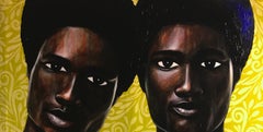 Brotherhood Bond 1 – Portrait figuratif contemporain du XXIe siècle, Afrique moderne