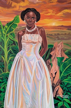 There's Light Yet 2 -21st Century Contemporary Figurative Portrait, Modern Women