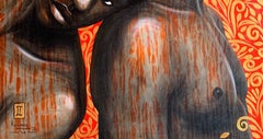 Brotherhood Bond 2 – Portrait figuratif contemporain du XXIe siècle, Afrique moderne