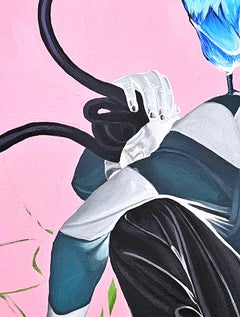 Bescheinigung – 21. Jahrhundert, Acrylgemälde auf Leinwand, zeitgenössische Kunst, Afrika