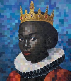 „Crown of Union 2“ – 21. Jahrhundert, zeitgenössische figurative Pixelkunst