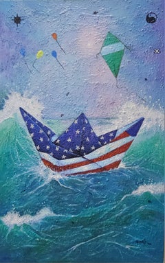 Immigrant Experience - 21st Century, Contemporary, Abstract, African, Landscape
