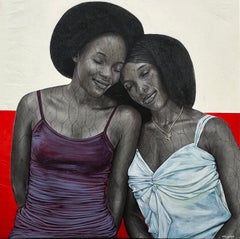 In Each Other's Peace - 21st Century Contemporary Figurative Portrait, Women