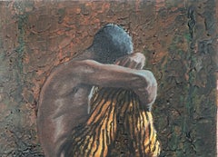 Void Within 2 - 21st Century, Contemporary Figurative Portrait Modern, Art Deco