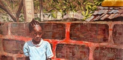 „Der Weg der Einsamkeit“ – 21. Jahrhundert, Zeitgenössisch, Figuratives Porträt, Art déco