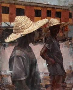 Between Duty and Thoughts - 21st Century, Contemporary, Figurative, Art Deco