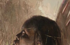 Silent Appeal - 21st Century, Contemporary, Figurative Portrait, Art Deco