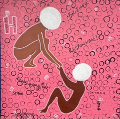 Stasis 2 -21st Century Contemporary Abstract Expressionism, People, Art Deco