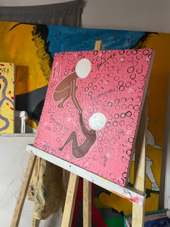 Stasis 2 -21st Century Contemporary Abstract Expressionism, People, Art Deco