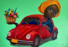 The Offering -21st Century Contemporary, Figurative Neo-Expression Car, Art Deco