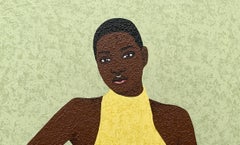 Incredibly Blooming -21st Century Contemporary, Expressionism Portrait, Art Deco