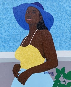 I Am Adorable -21st Century Contemporary, Expressionism Portrait, Art Deco