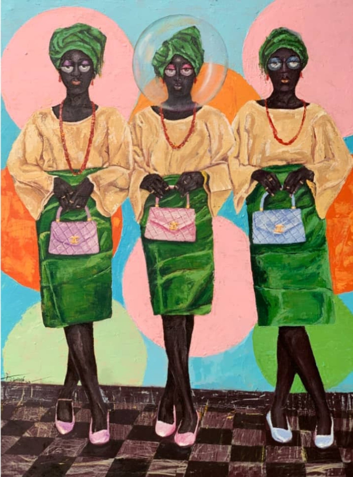 Aro Meta - 21st Century, Contemporary, Figurative, Expressionism, Art Deco