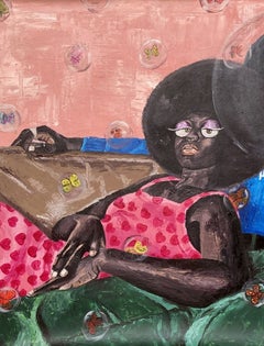 Ife Olooyin – 21. Jahrhundert, Zeitgenössisch, Figurativ, Expressionismus, Art déco